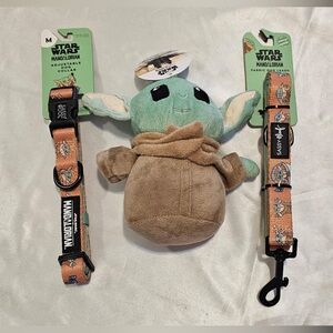 Sassy Woof Disney Star Wars Mandalorian Cutest Bounty Collar, Leash, Toy (M)